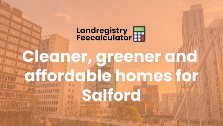 Cleaner, greener and more affordable homes for Salford