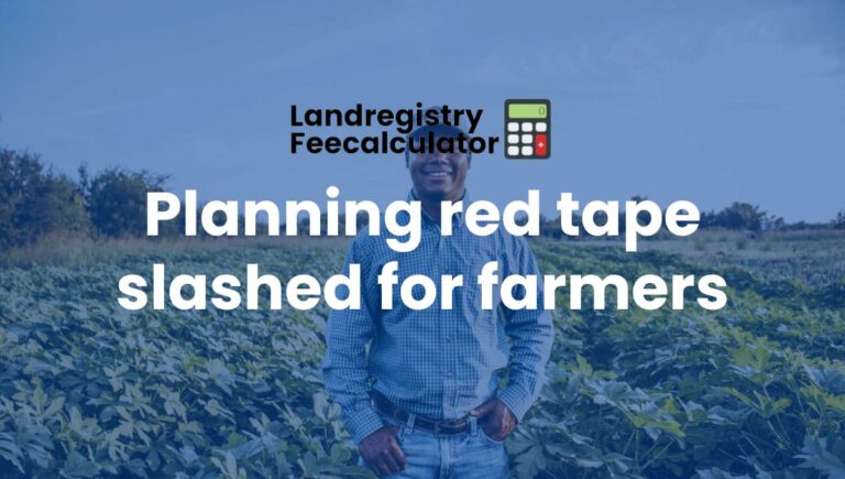 Planning red tape slashed for farmers