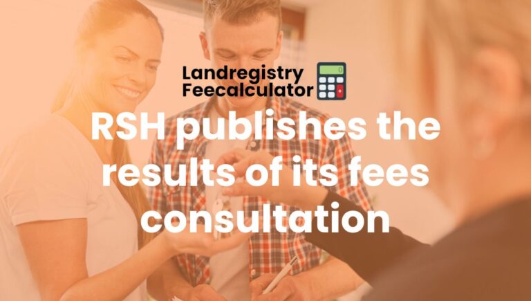 RSH publishes the results of its fees consultation